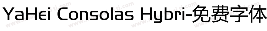 YaHei Consolas Hybri字体转换